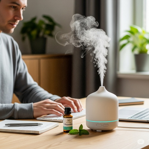 Peppermint Essential Oil For Focus & Memory