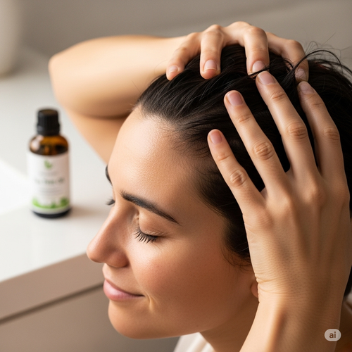 Tea Tree Oil for Dandruff & Itchy Scalp
