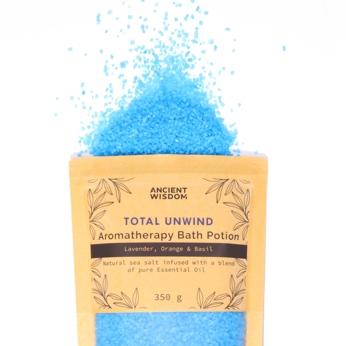 Lavender, Orange & Basil Aromatherapy Bath Salt - 350g - Bath & Soak