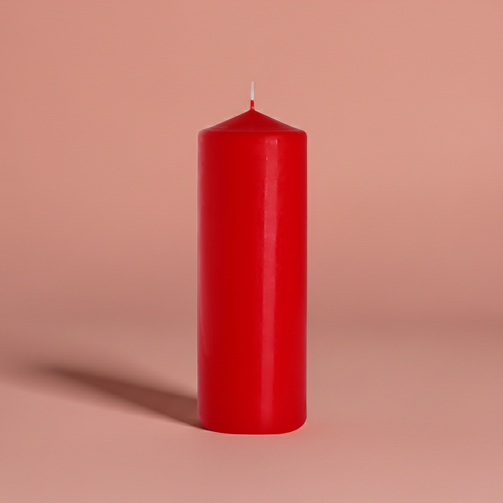 Pillar Candle: Red - 80x250mm