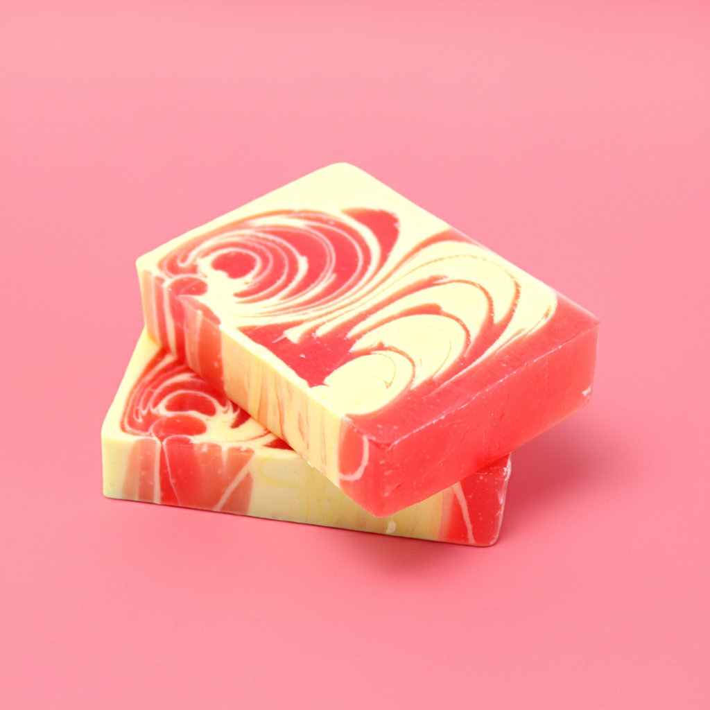 Handcrafted Soap: Strawberry - Approx 100g
