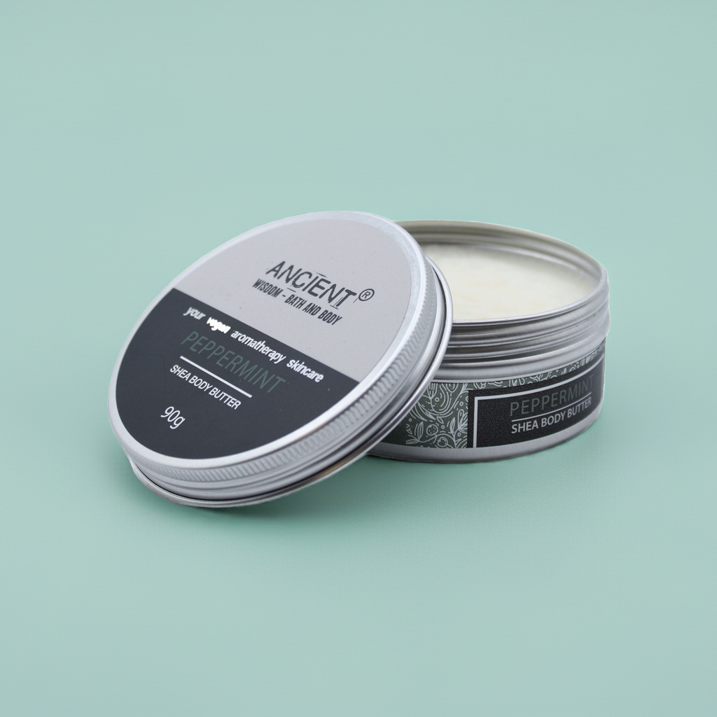 Aromatherapy Shea Body Butter: Peppermint Oil - 90g
