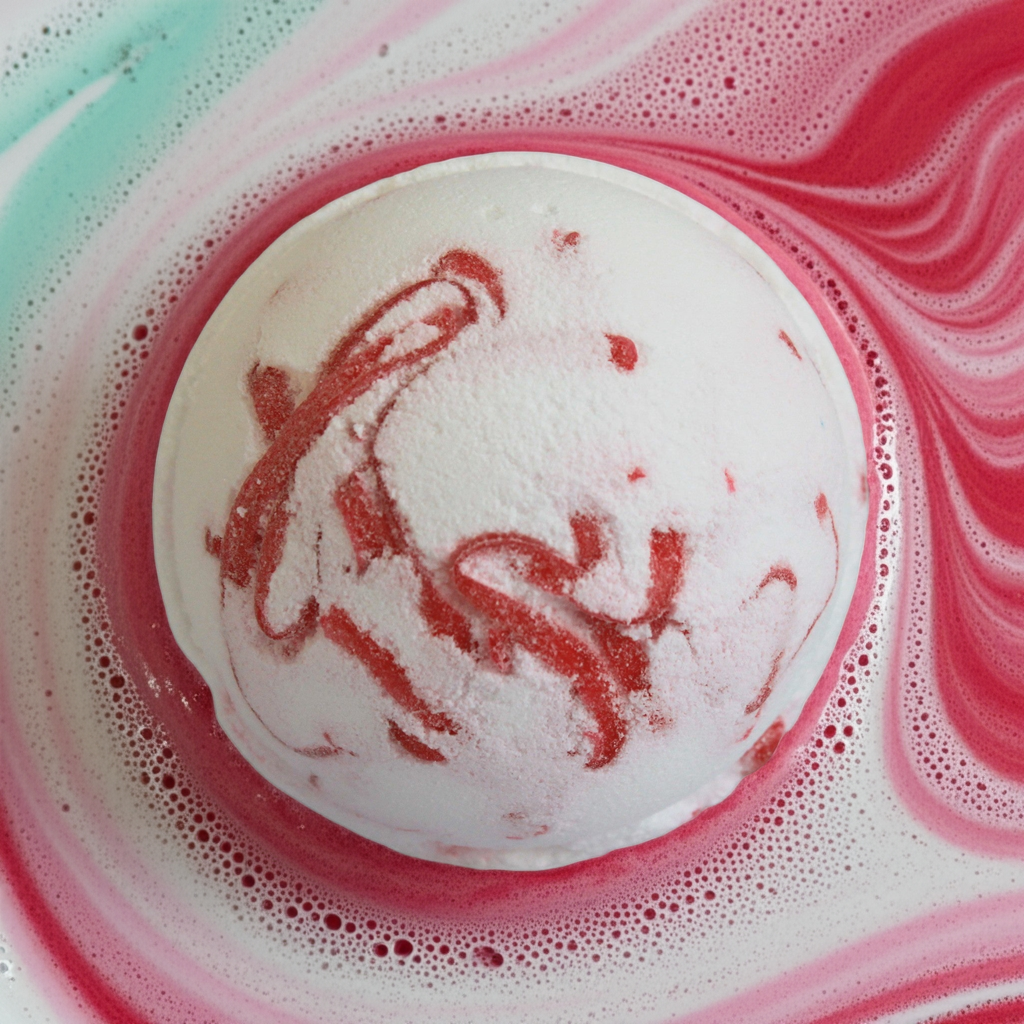 Strawberry Scented Tropical Paradise Bath Bomb With Coconut Butter - 180g - Bath & Soak