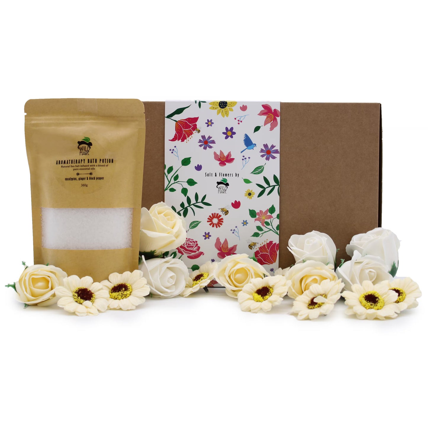 Eucalyptus, Ginger, Black Pepper Bath Salts & Soap Gift Set - Bath & Soak