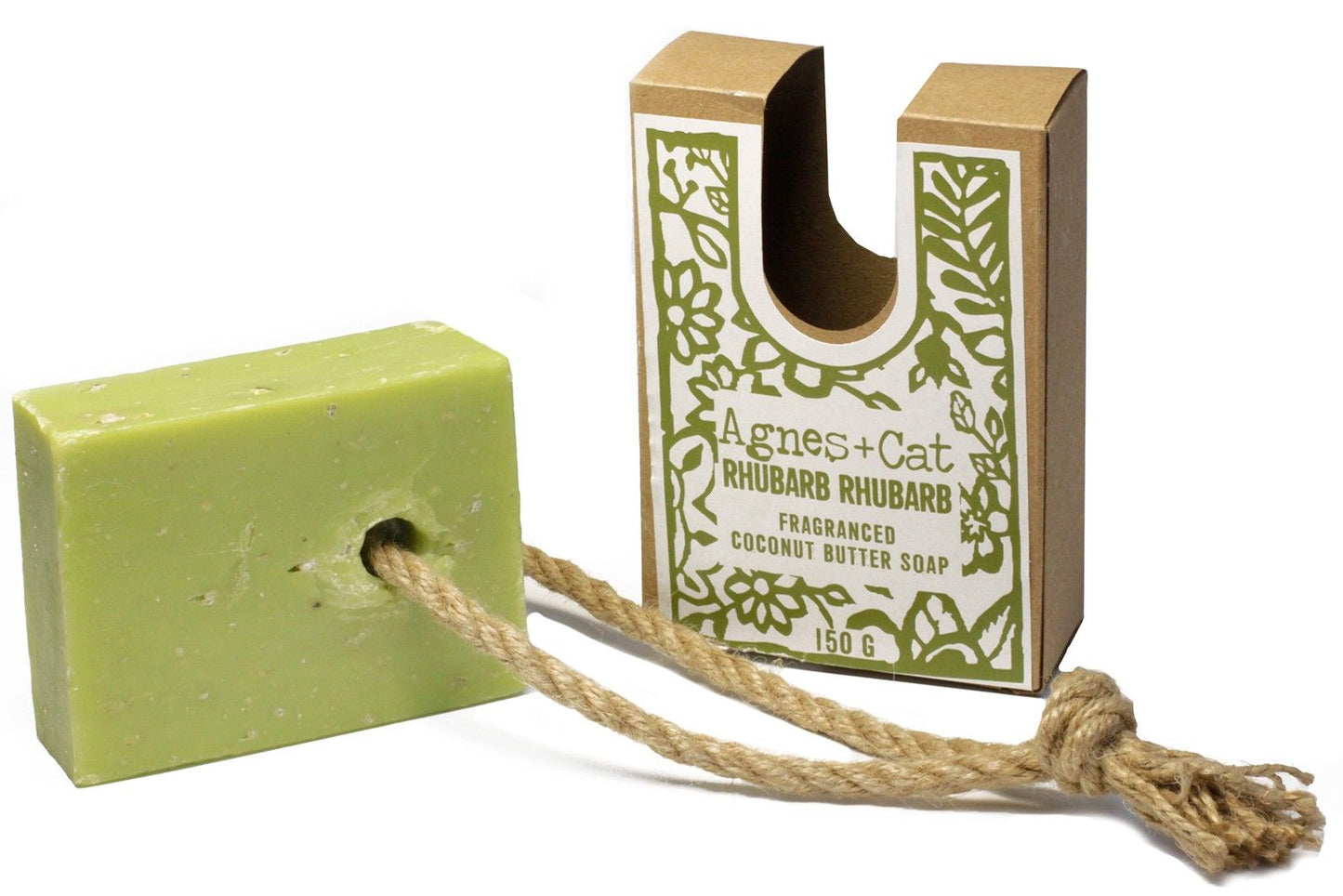 Soap On A Rope: Rhubarb Rhubarb - 150g