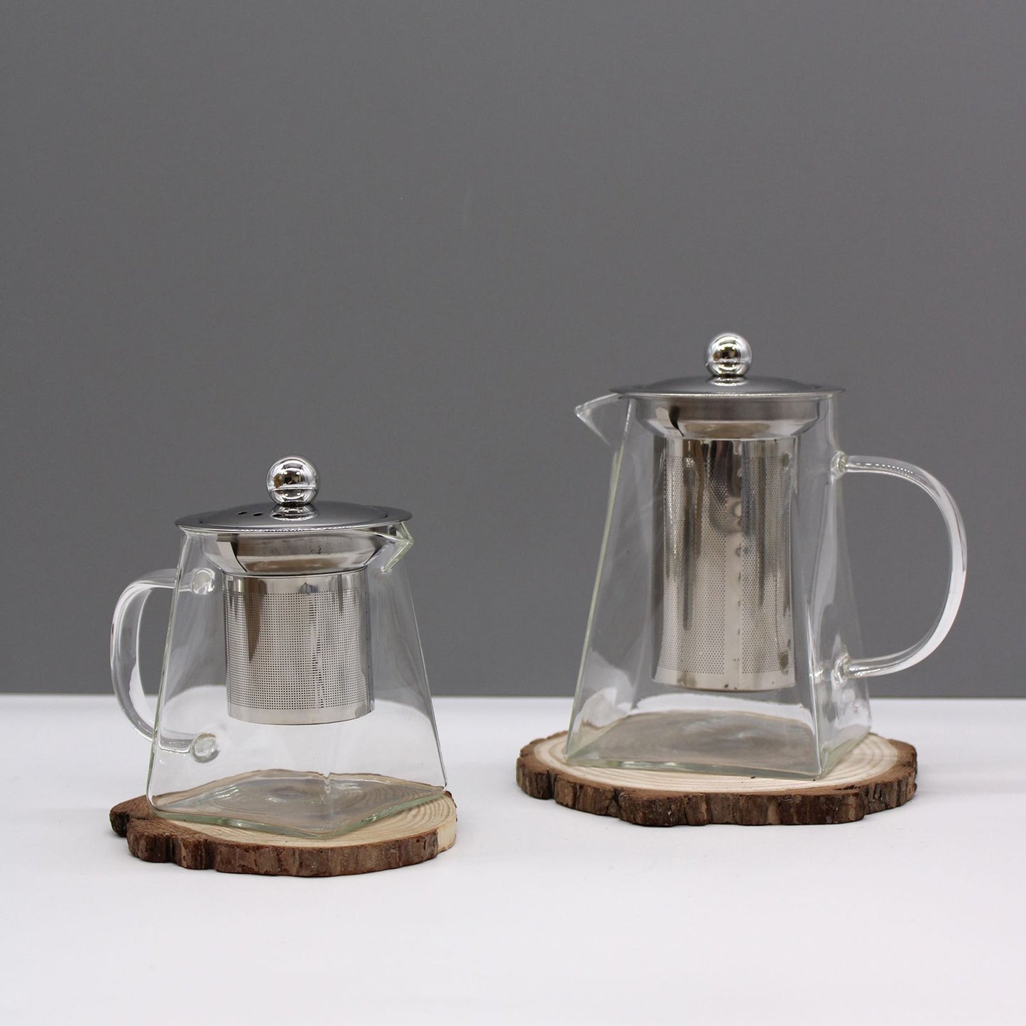 Glass Infuser Teapot: Tower Shape - 350ml