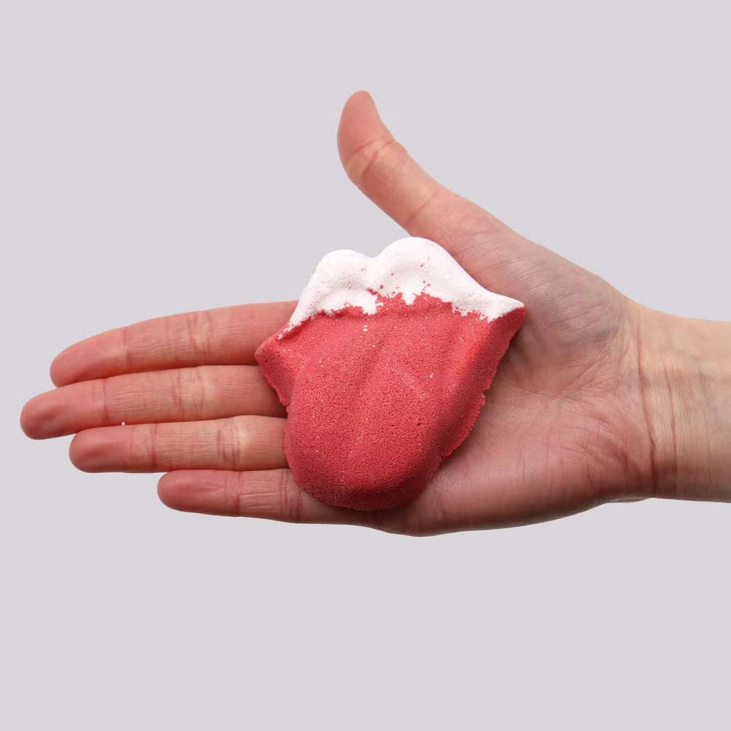 👅 Raspberry & Pomegranate Scented Bath Bomb For Kids - 60g - Bath & Soak