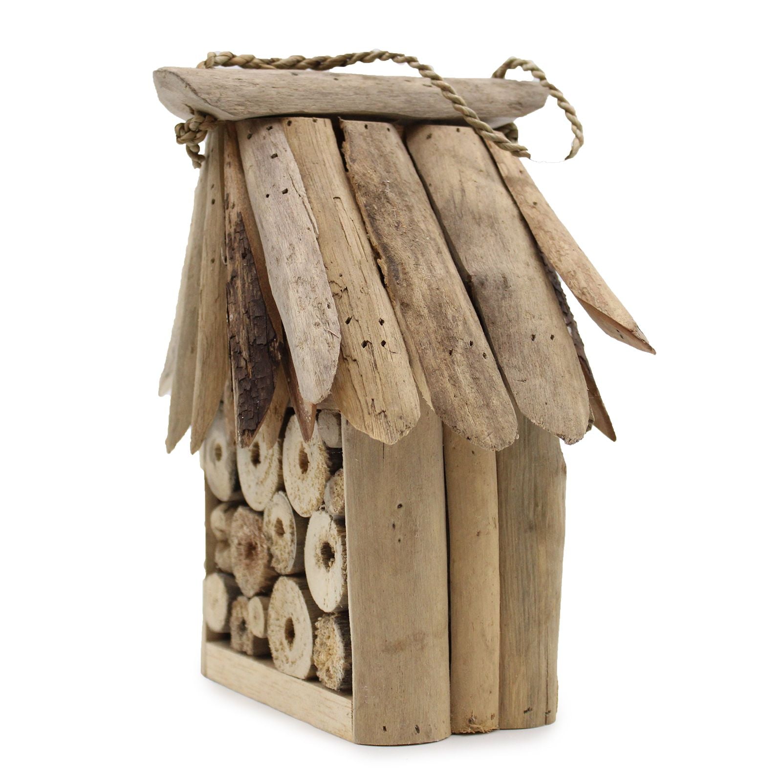 Recycled Driftwood Bee & Insect Garden Box - 22cm