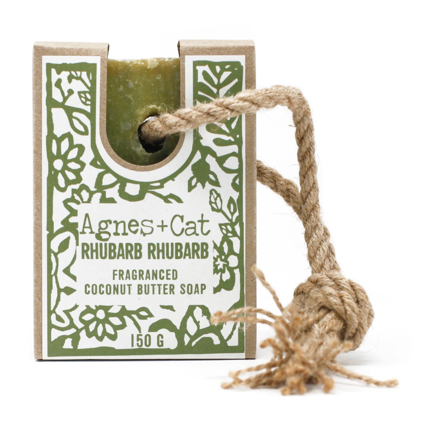 Soap On A Rope: Rhubarb Rhubarb - 150g