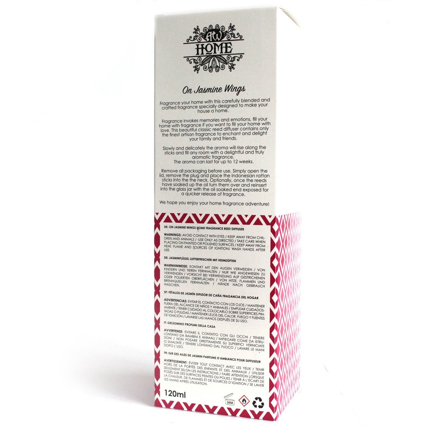 Fragrance Reed Diffuser: On Jasmine Wings - 120ml