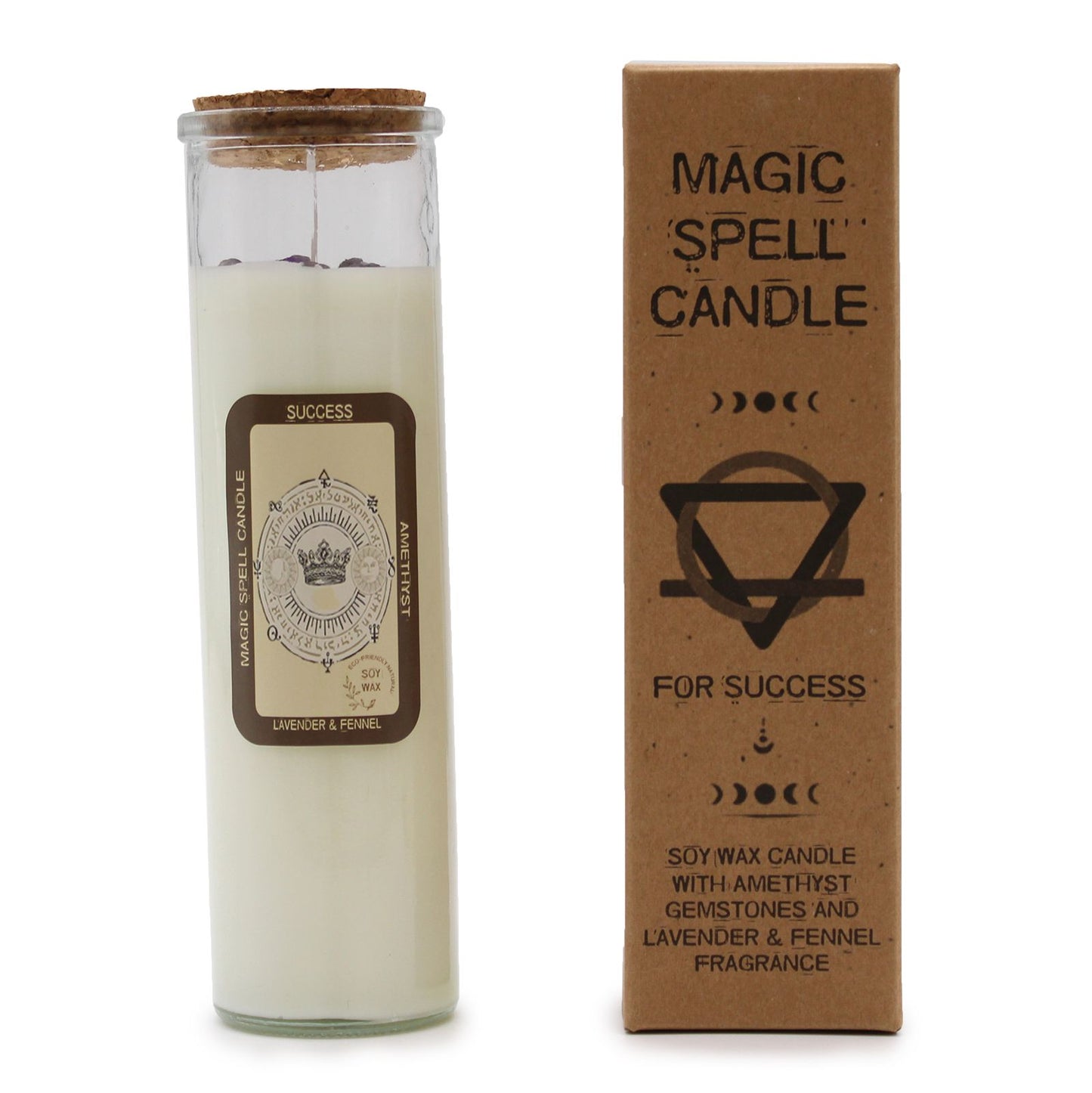 Magic Spell Candle: Success - Amethyst