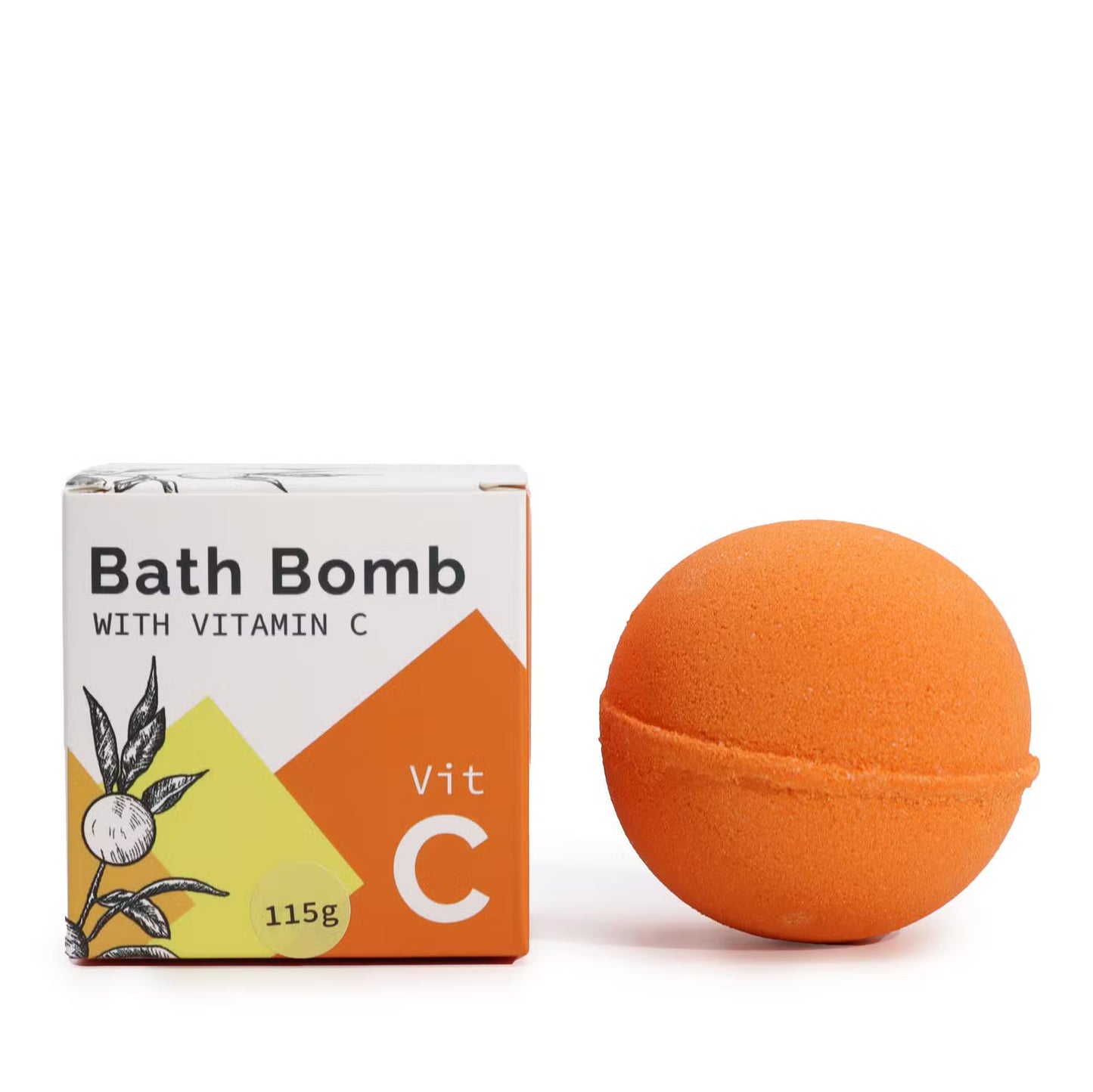 Vitamin C Infused Bath Bomb with Essential Oils - 115g - Bath & Soak