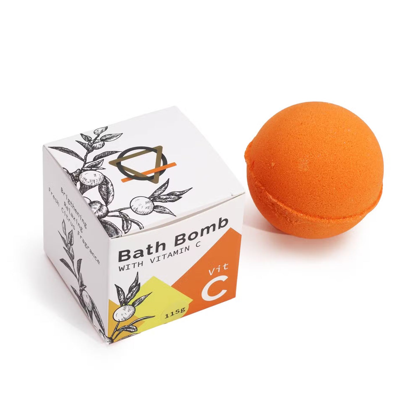 Vitamin C Infused Bath Bomb with Essential Oils - 115g - Bath & Soak