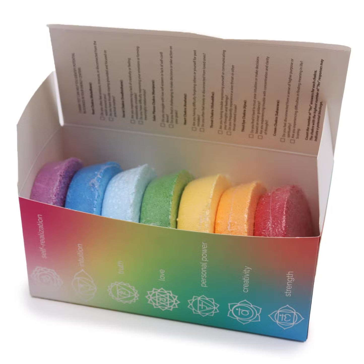 Chakra Bath Bomb Fizzers With Essential Oils - Bath & Soak