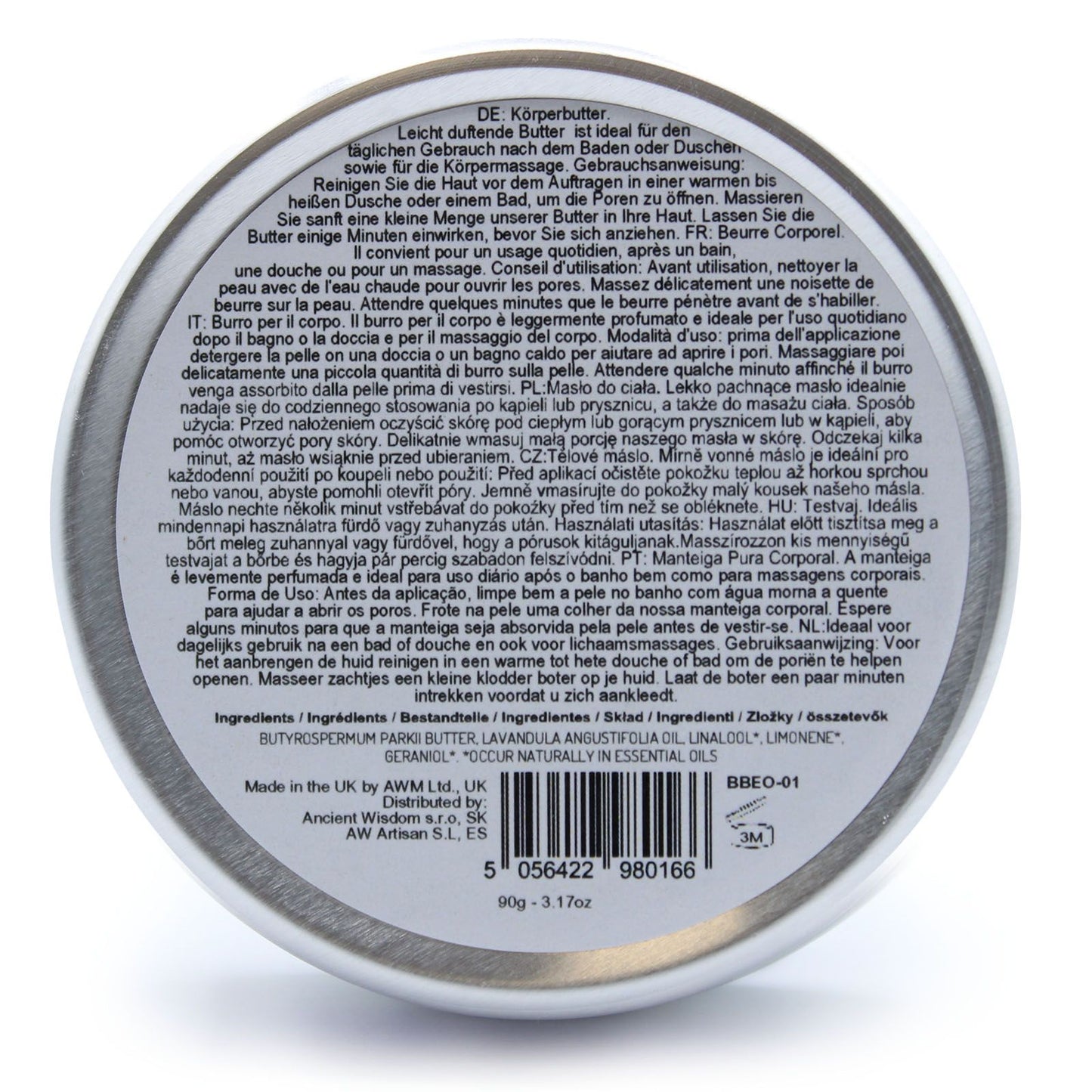Aromatherapy Shea Body Butter: Lavender Oil - 90g