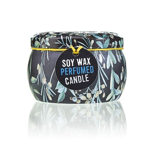 Art Tin Scented Candle: Tea & Rose