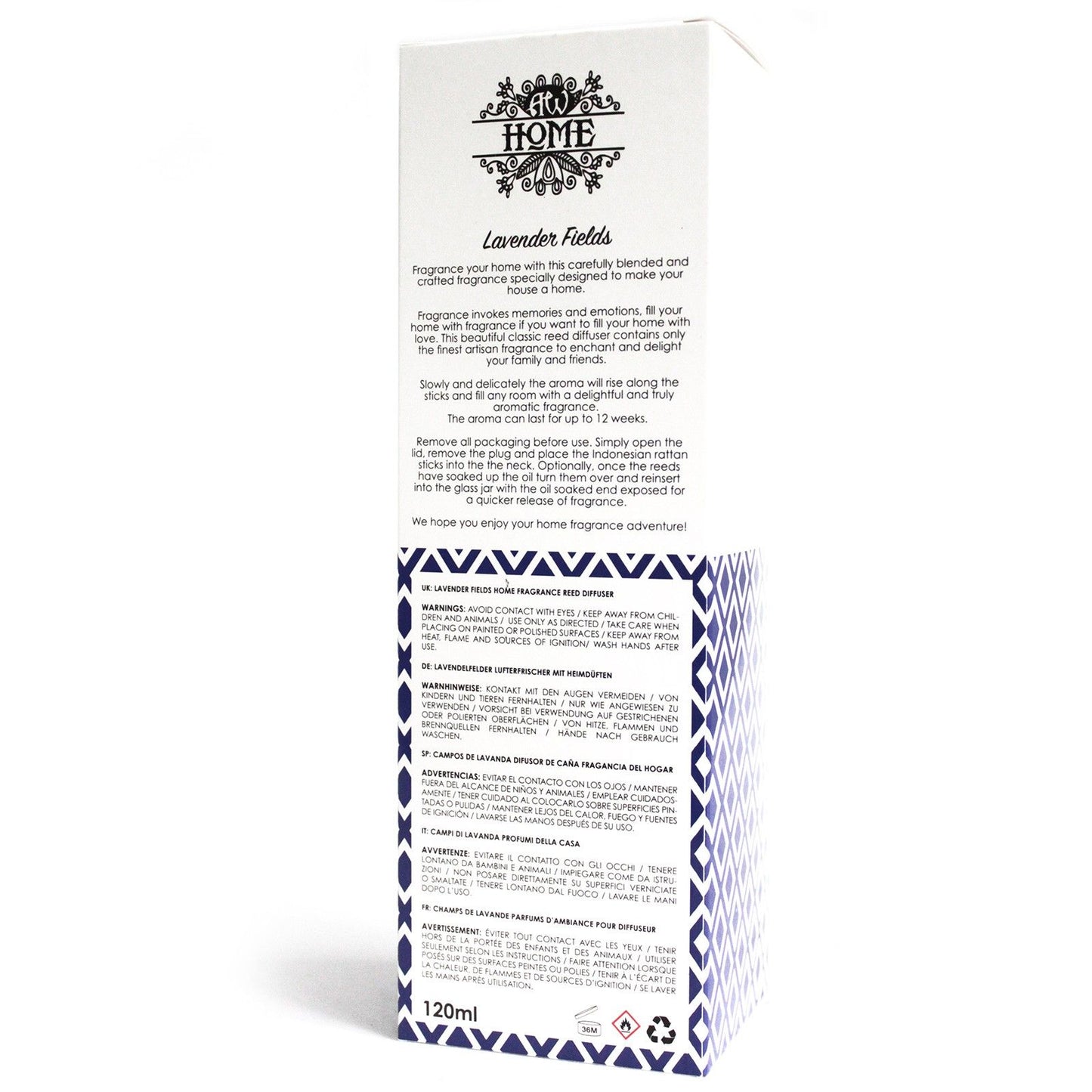 Fragrance Reed Diffuser: Lavender Fields - 120ml