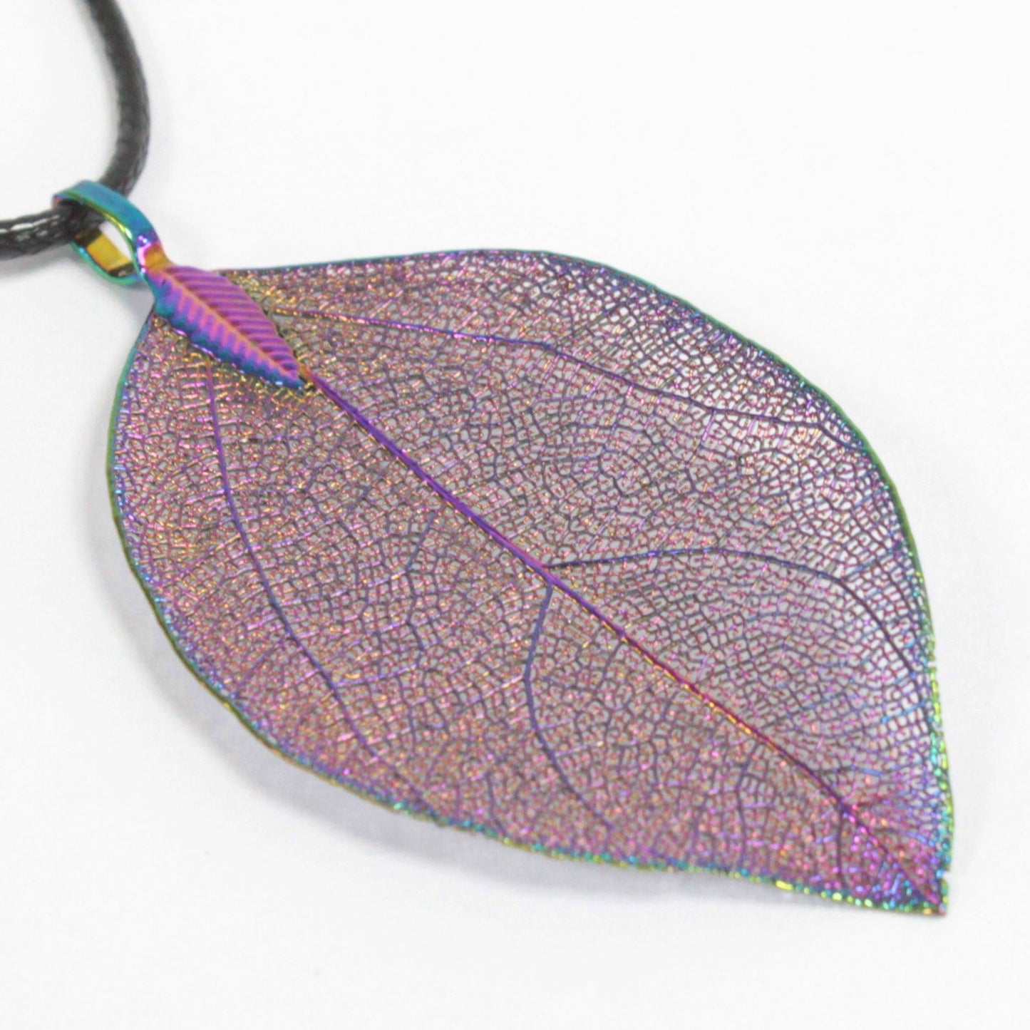 Real Leaf Necklace - Multicoloured