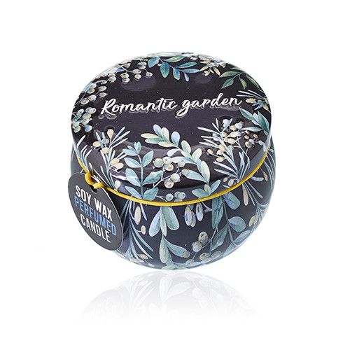 Art Tin Scented Candle: Tea & Rose