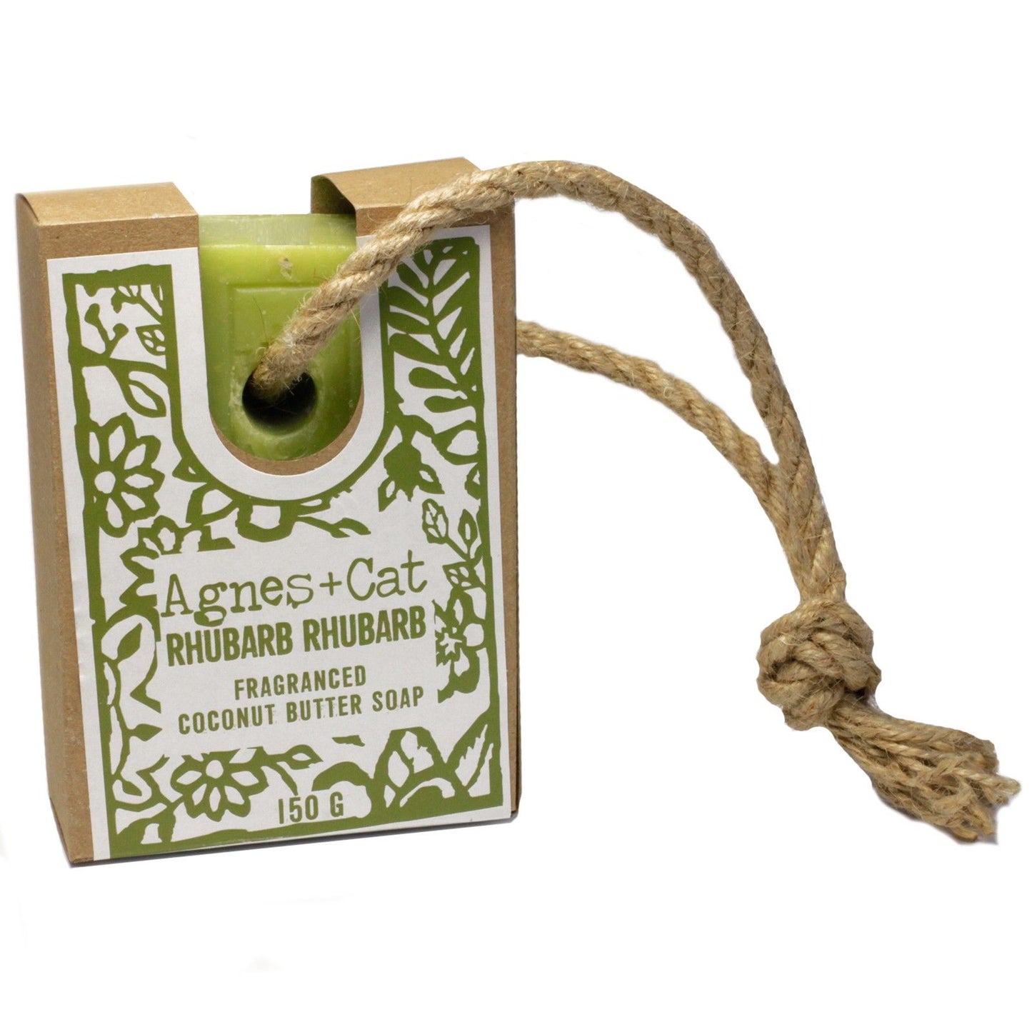 Soap On A Rope: Rhubarb Rhubarb - 150g