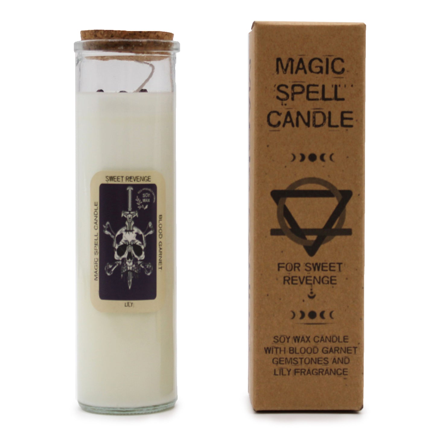 Magic Spell Candle: Sweet Revenge - Blood Garnet