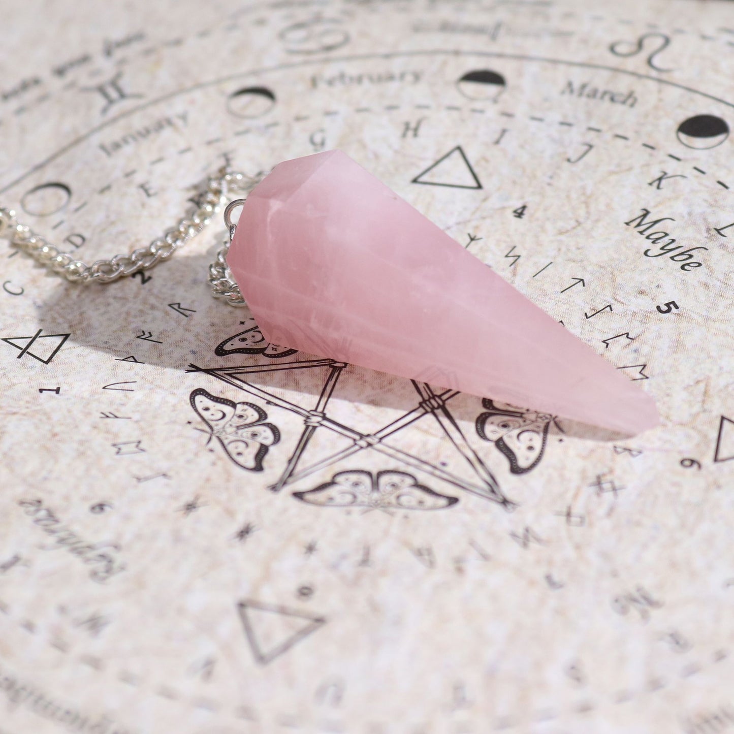 12 Spell Incense: Love - Rose Quartz Pendulum