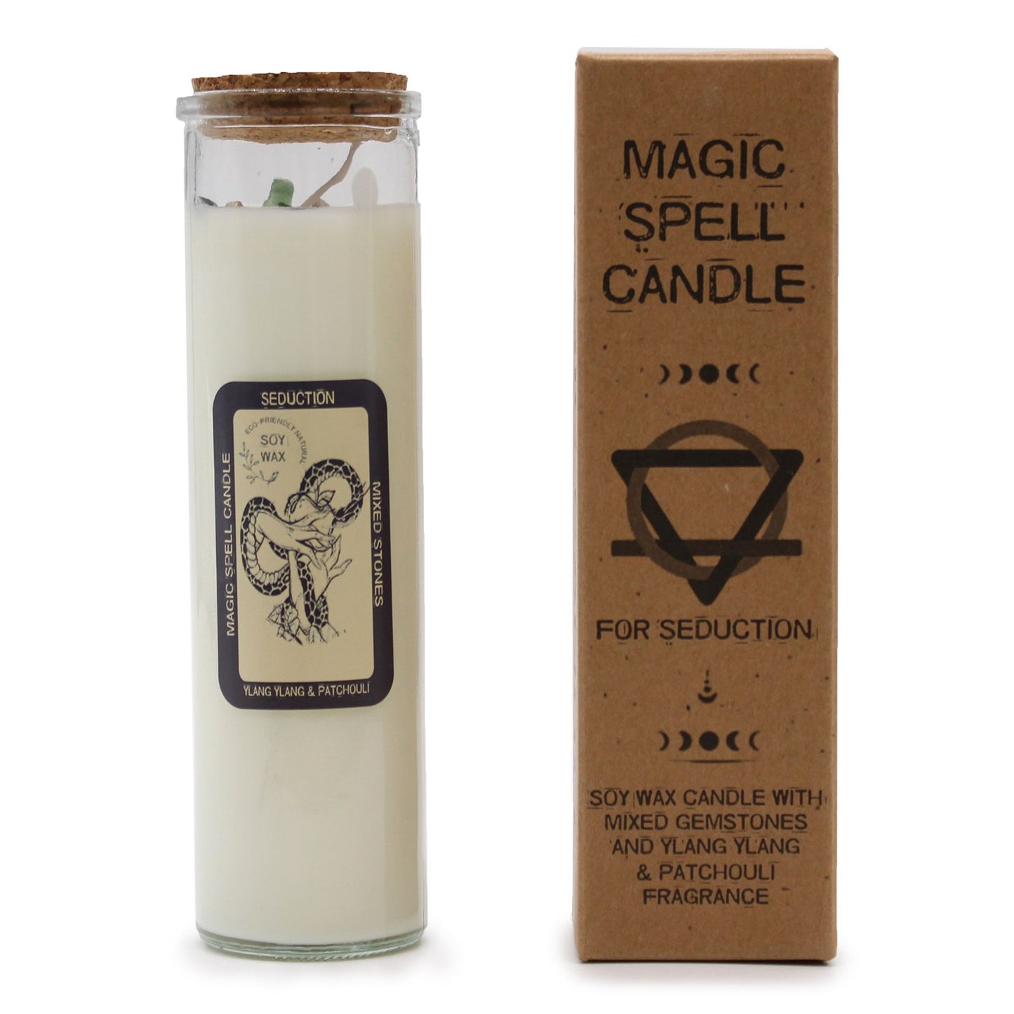 Magic Spell Candle: Seduction - Mixed Gemstones