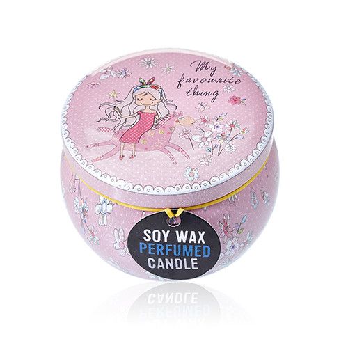 Art Tin Scented Candle: Parma Violet, Rose & Freesia