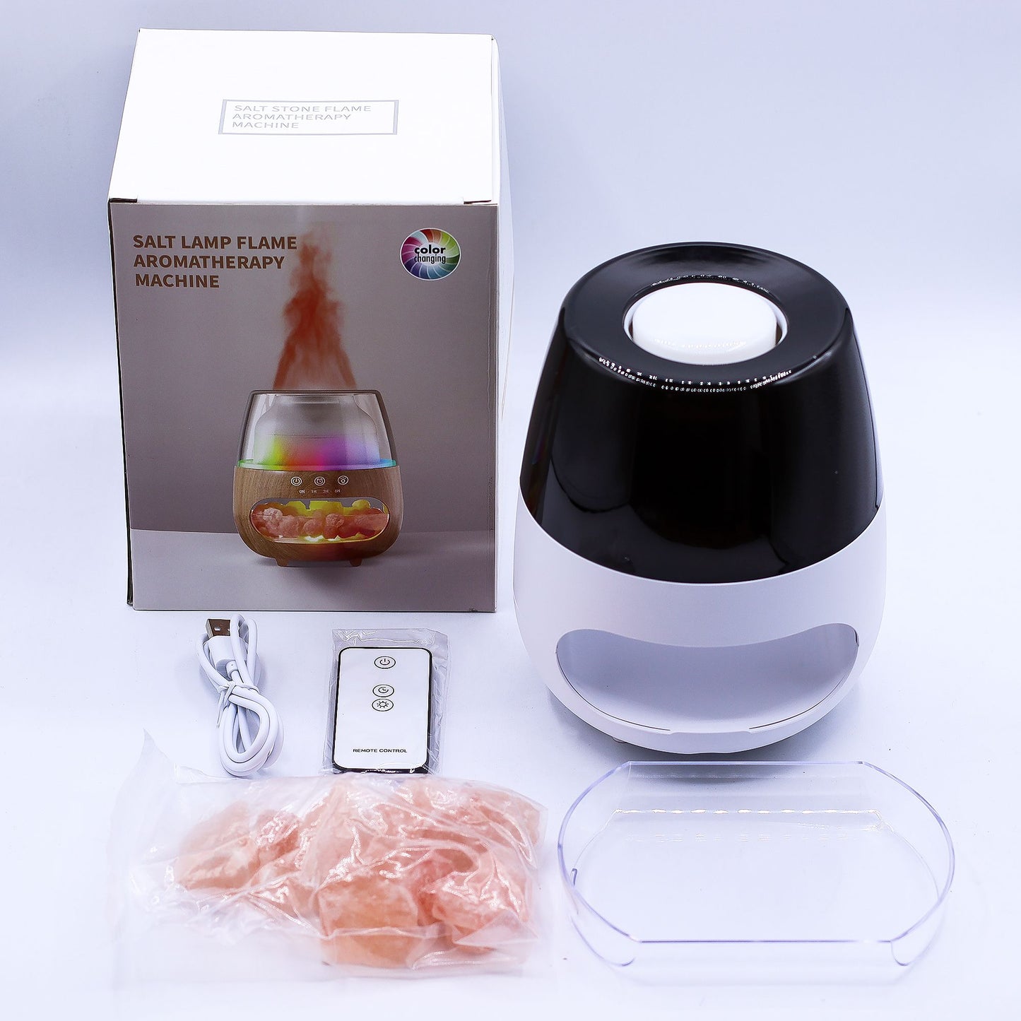 Himalayan Salt Diffuser: Flame Effect & Timer