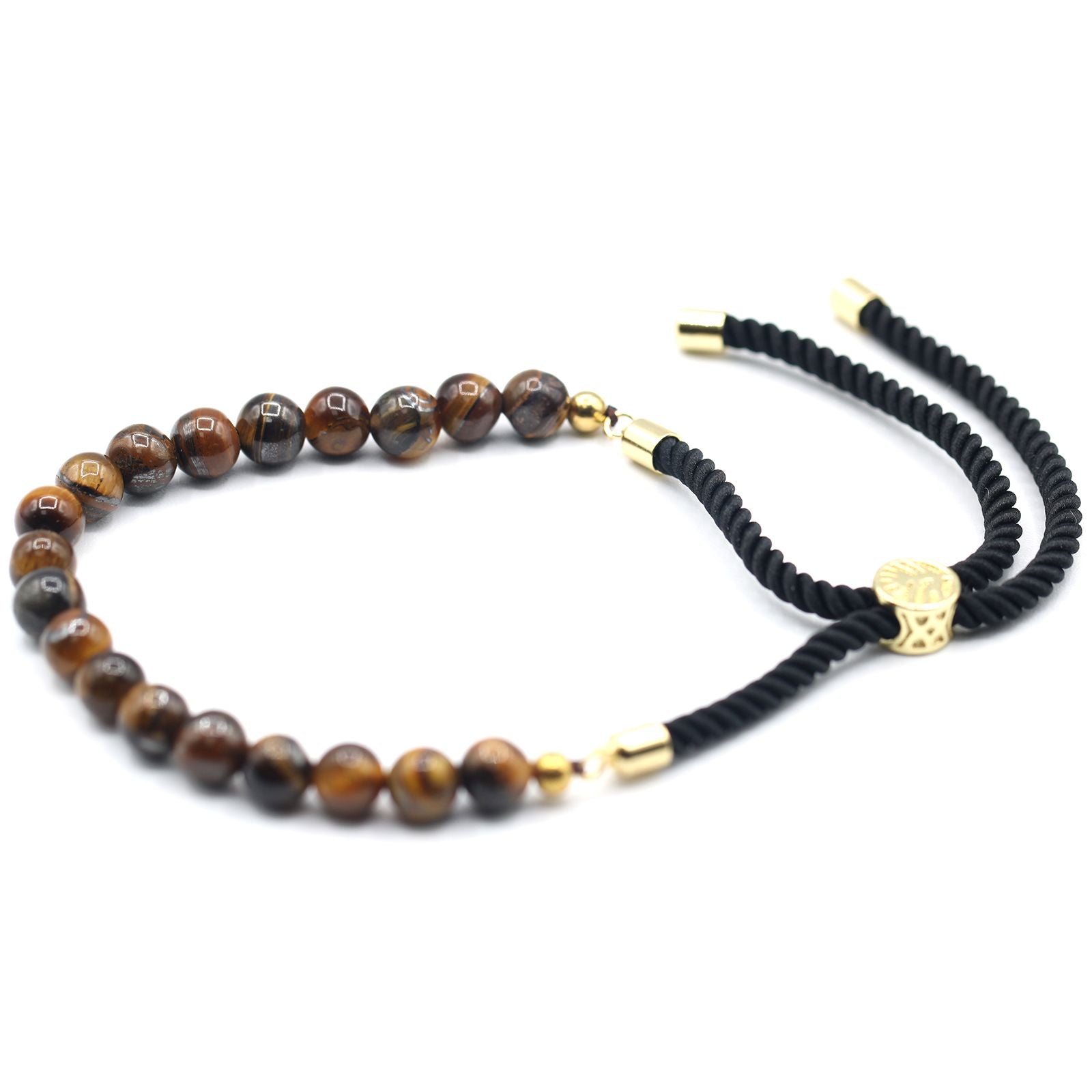 Tiger Eye Bracelet: Protection & Confidence - 18k Gold Plated