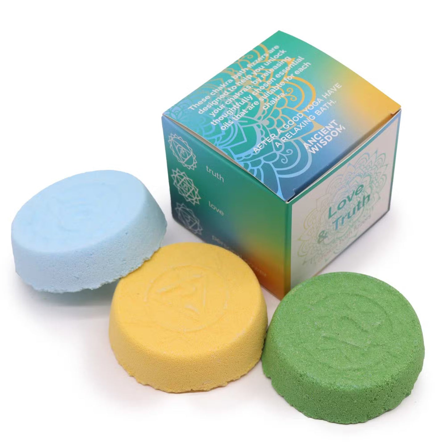 Love & Truth Chakra Bath Bomb Fizzers With Essential Oils - Bath & Soak