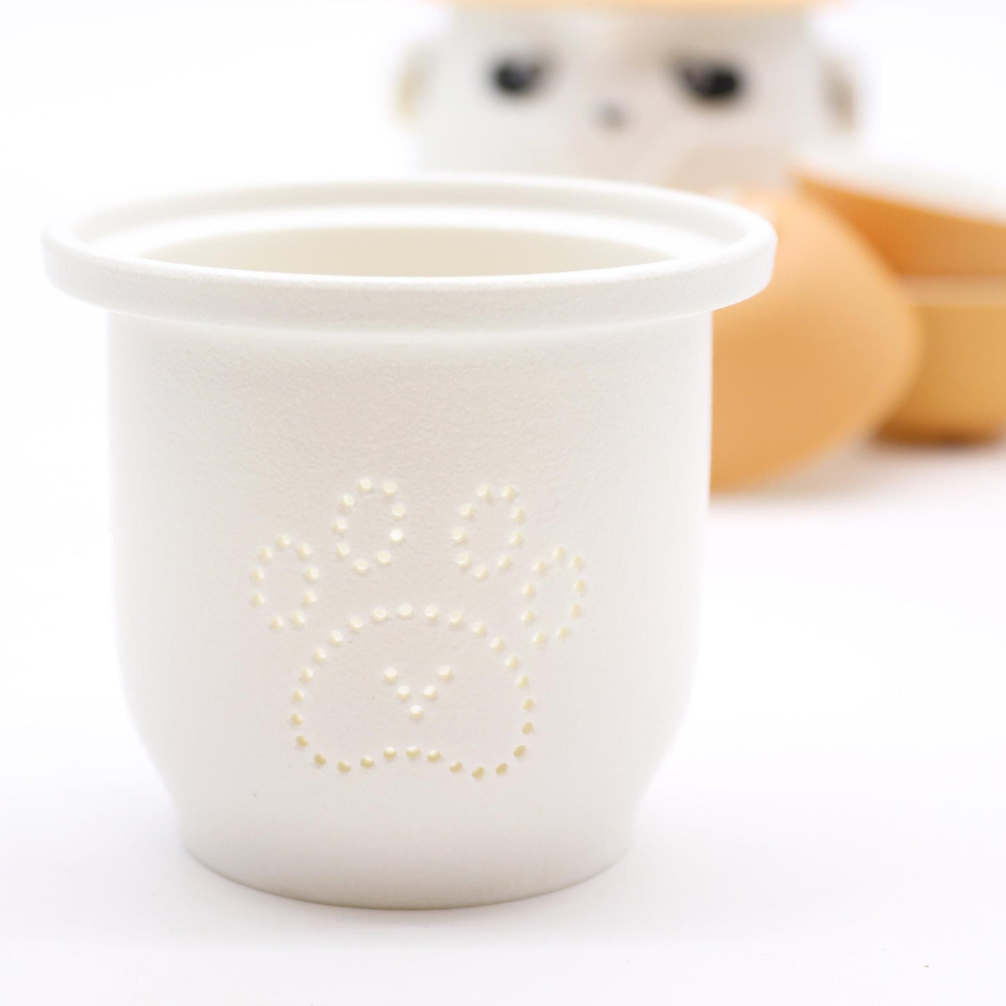 Orange Panda Teapot Set: Travel-Friendly Tea - 3 Cups