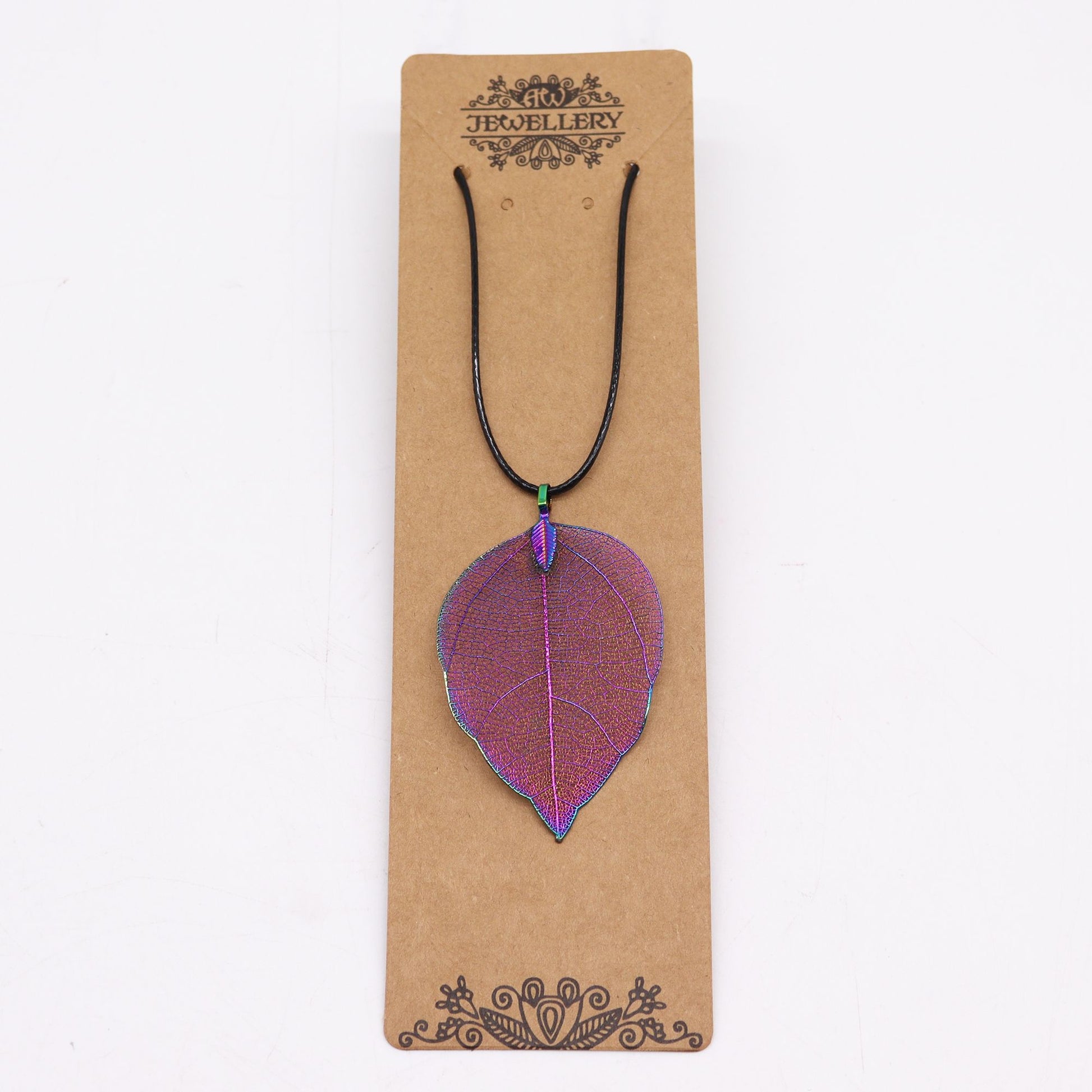 Real Leaf Necklace - Multicoloured