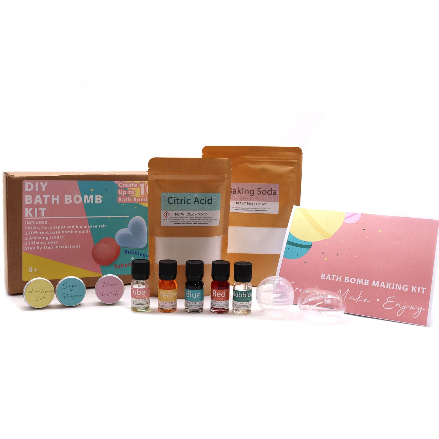 DIY Bath Bomb Kit - Rose & Bubblegum