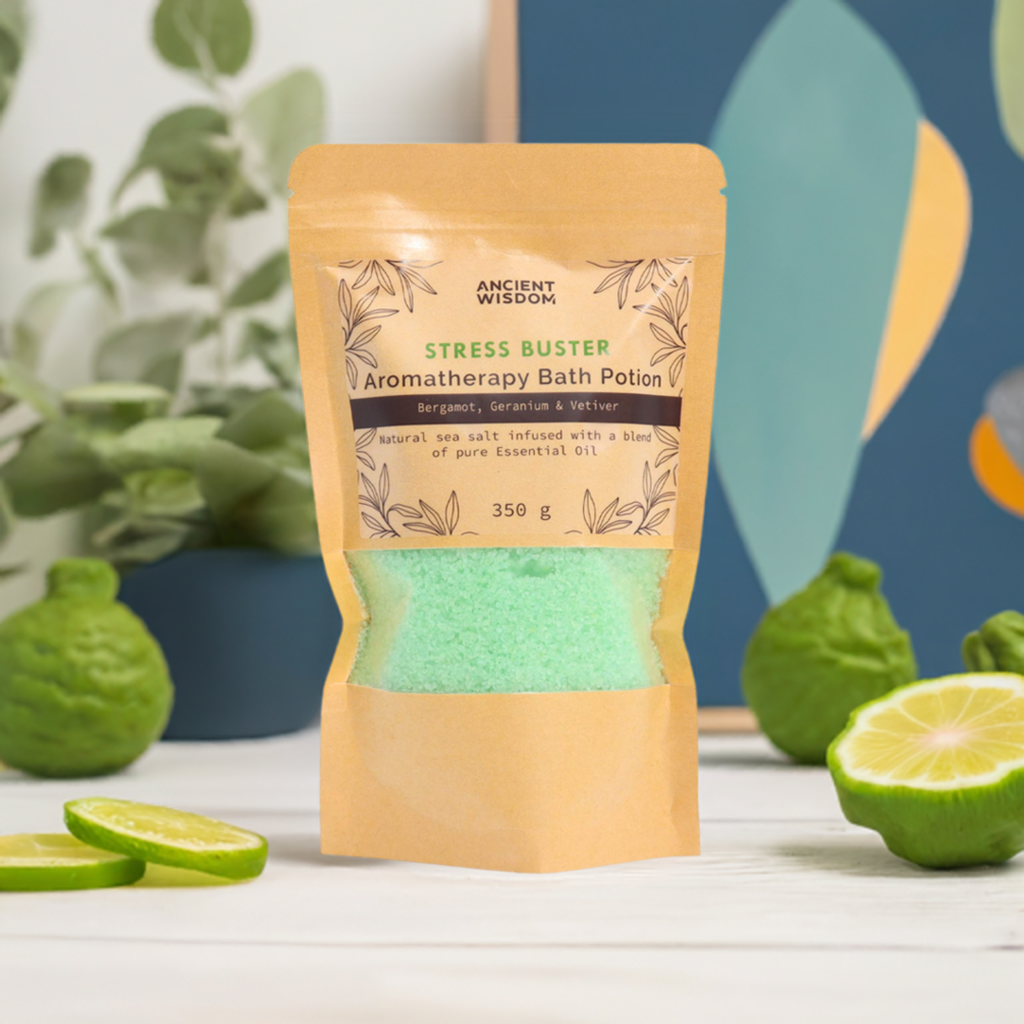 Bergamot, Geranium & Vetiver Aromatherapy Bath Salt - 350g