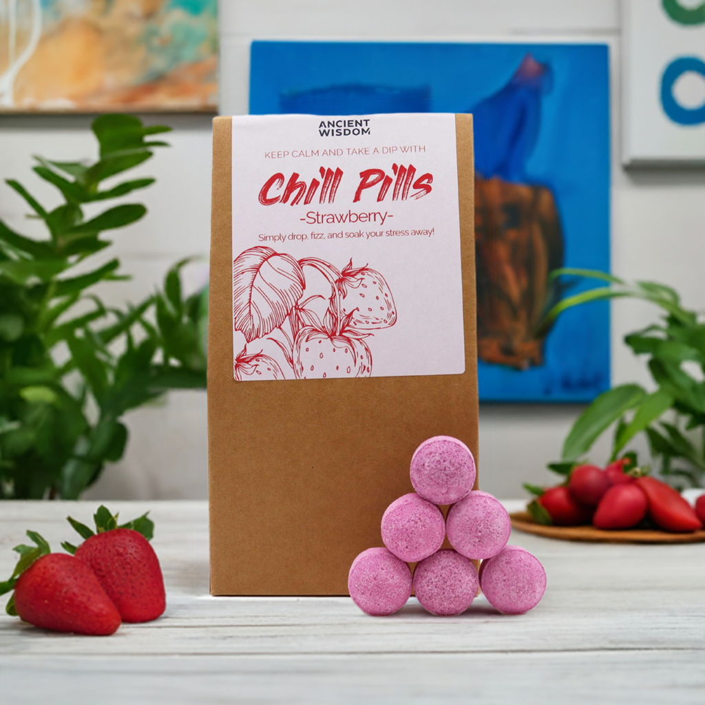 Strawberry Chill Pill Bath Bombs - 350g