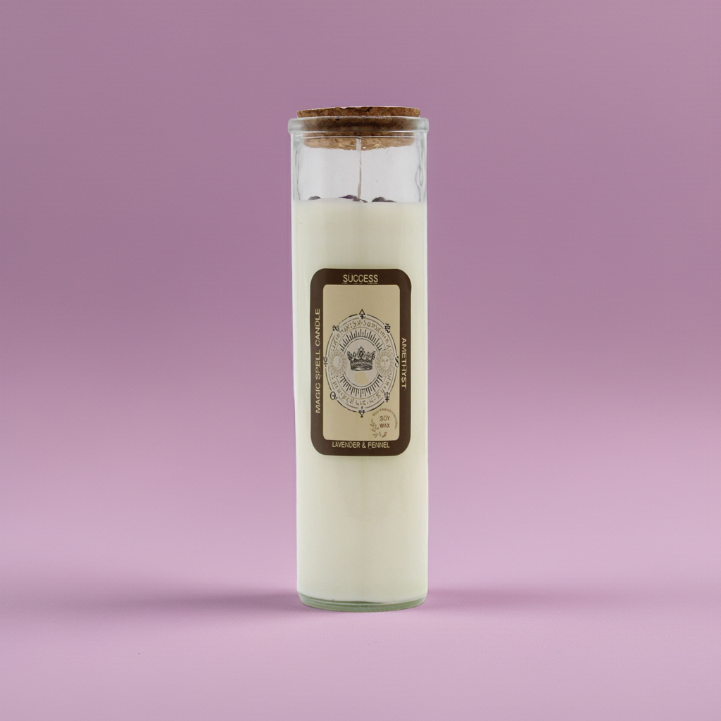Magic Spell Candle: Success - Amethyst