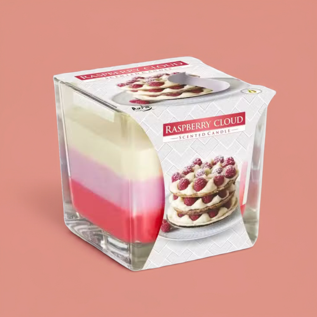 Double Wick Rainbow Candle: Raspberry - 570g