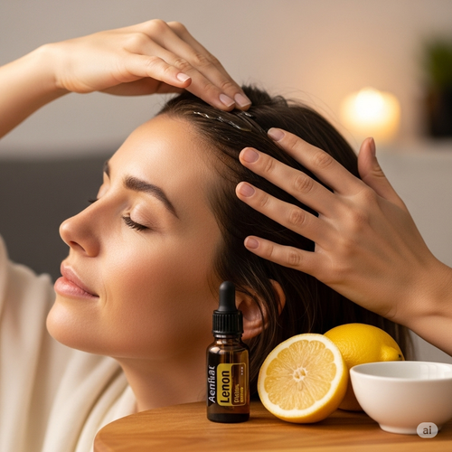 Lemon Essential Oil for Dandruff