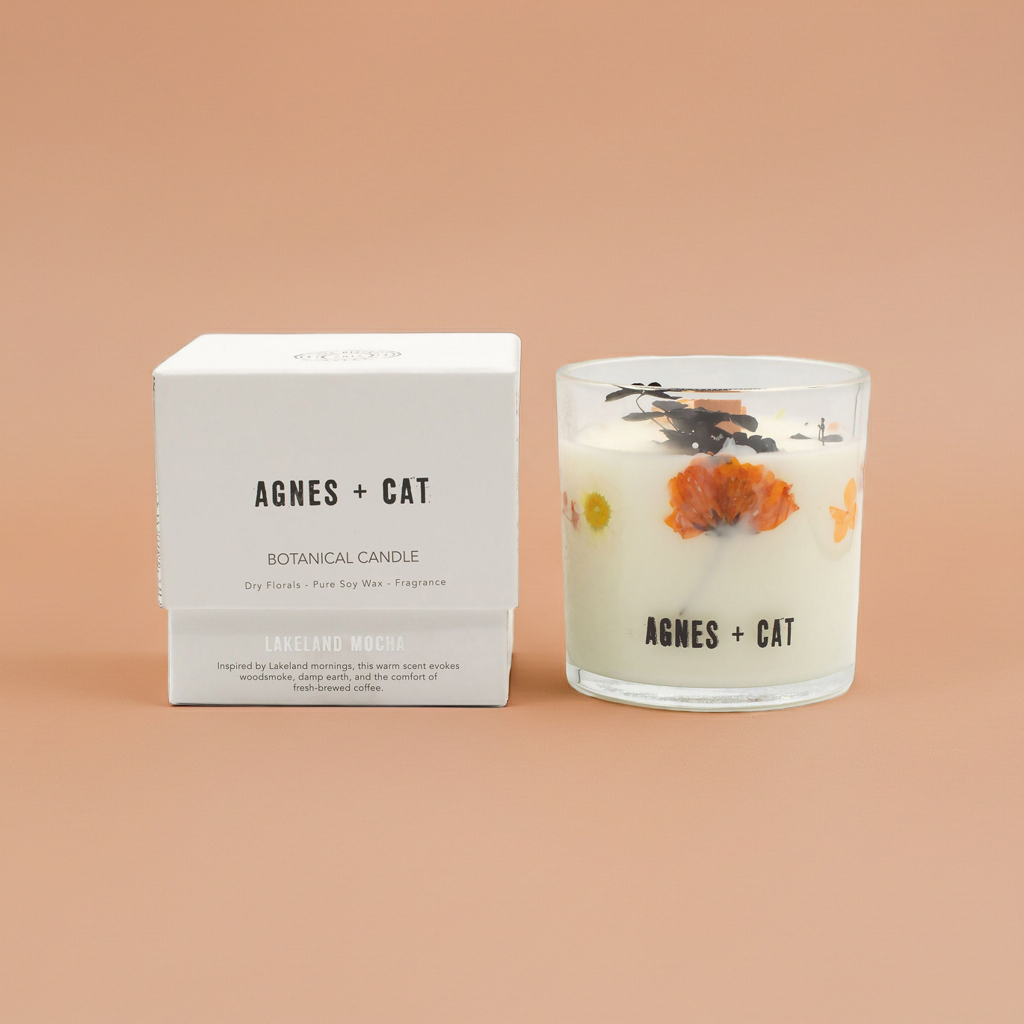 Botanical Soy Wax Candle: Lakeland Mocha - 350g