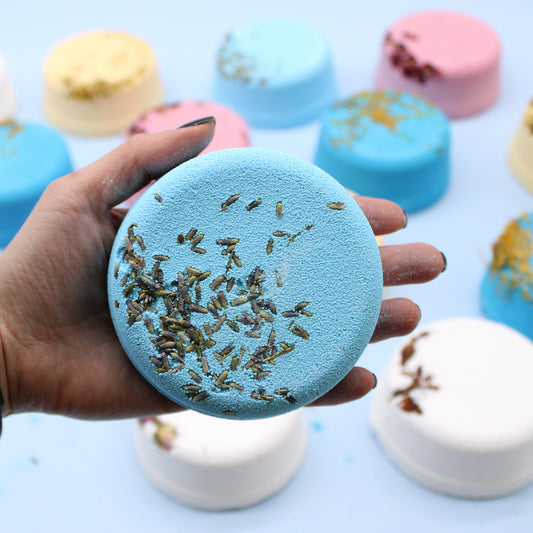 Floral Bath Fizzer Infused With Lavender & Marjoram Essential Oils - 200g