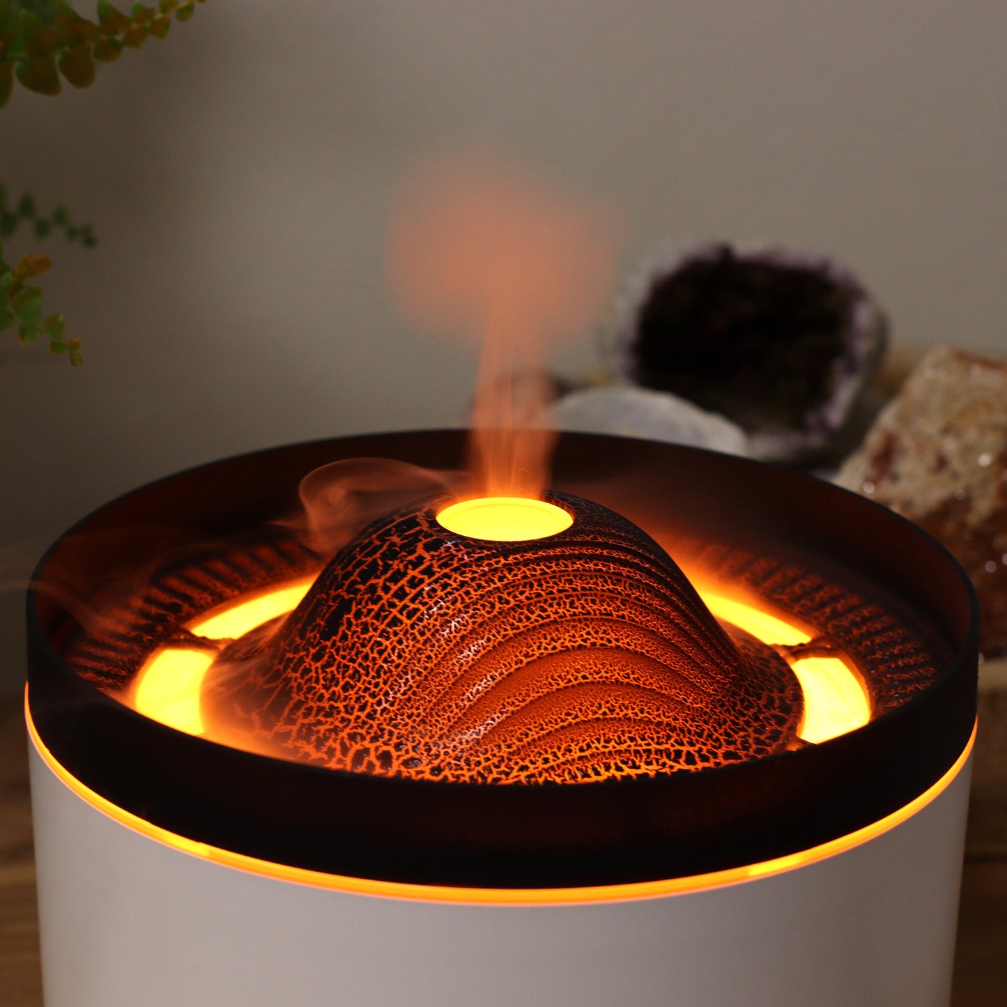 Volcano Aroma Diffuser: Flame & Mist Effects - 560ml Tank