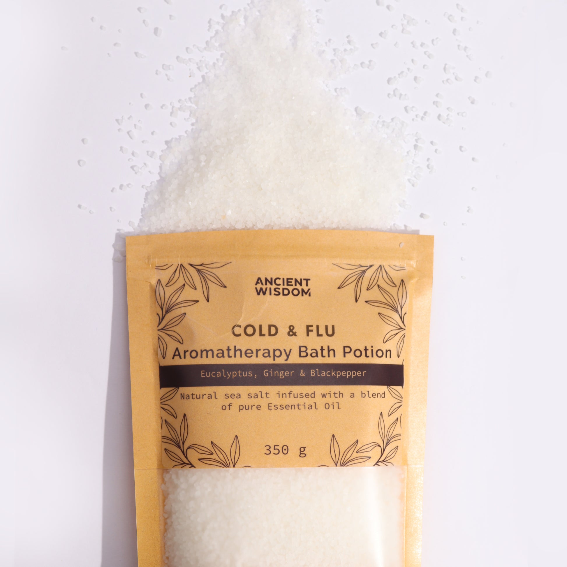 Eucalyptus, Ginger & Blackpepper Aromatherapy Bath Salt - 350g