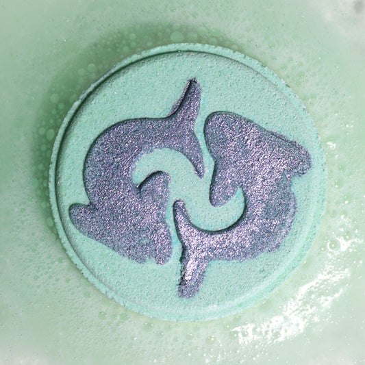 Pisces Zodiac Bath Fizzers With Horoscope - 300g