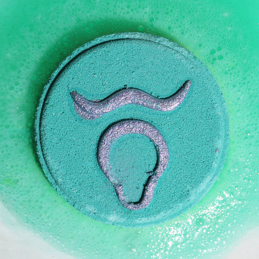 Taurus Zodiac Bath Fizzers With Horoscope - 300g