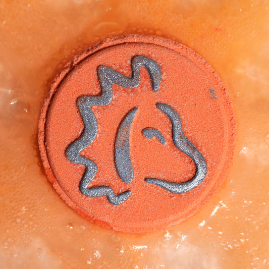Leo Zodiac Bath Fizzers With Horoscope - 300g