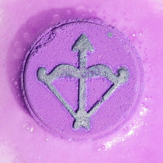 Sagittarius Zodiac Bath Fizzers With Horoscope - 300g