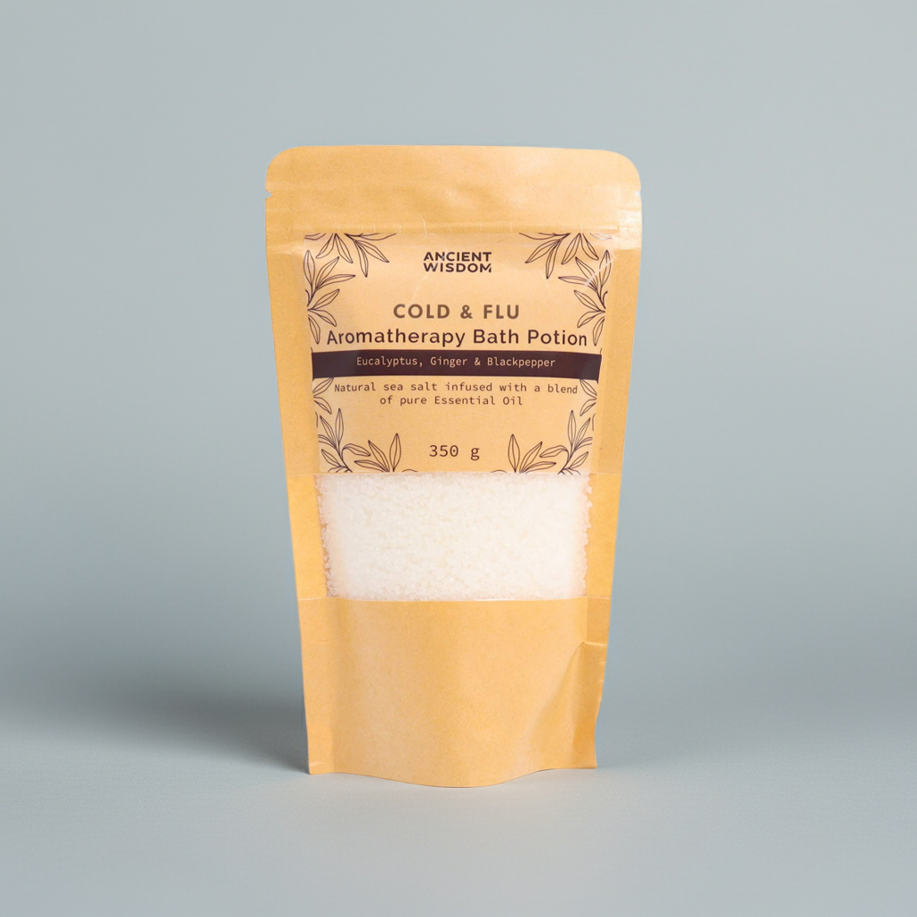 Aromatherapy Bath Salt: Eucalyptus, Ginger & Blackpepper - 350g