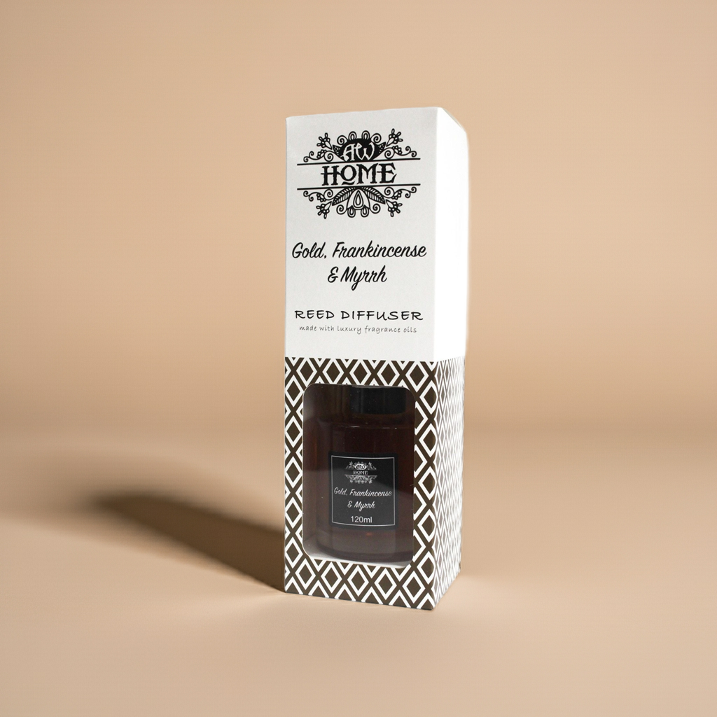Fragrance Reed Diffuser: Gold, Frankincense & Myrrh - 120ml