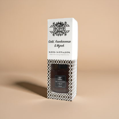 Fragrance Reed Diffuser: Gold, Frankincense & Myrrh - 120ml